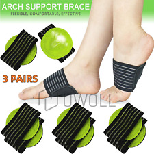 3 Pairs Arch Support Reflief Cushioned Foot Plantar Fasciitis Pain Shoe Insoles picture