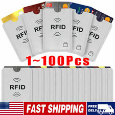 RFID Credit Debit ID Card Sleeve Protector Blocking Safety Shield Anti Theft Lot picture