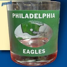 Vintage 1980's NFL Philadelphia Eagles Glass Low Ball Whiskey Glass Rare picture
