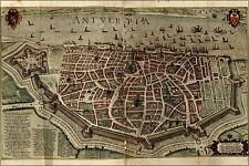 Poster, Many Sizes; Map Of Antwerp 1612 picture