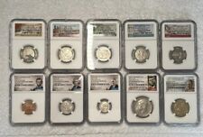 2017 U.S. 225th Anniv. 10-Coin Set ~ Graded NGC SP70 Enhanced Finish  picture