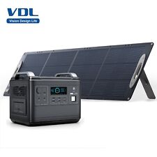 VDL 2000W/1997Wh Power Station Solar Generator+200W Folding Solar Panel Camping picture