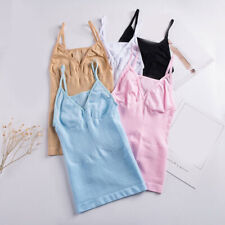 Women's Long Camisole Tank Tops Top Layering Casual Basic Cami Pullover picture
