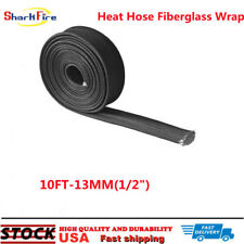 Heat Fiberglass Shield Sleeve Adjustable Hose Heat Spark Plug Wire 10FT-13MM1/2