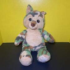 Build-A-Bear Great Wolf Lodge Plush Camo Wolf Camouflage 2022 Stuffed Animal Toy picture