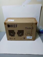 KEF MODEL3 Two-Way Satellite Speakers Pair Model 3 Silver 5ch surround sound. picture
