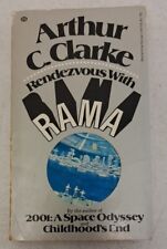 Vintage 1974 Arthur C Clarke book Rendezvous WithRama Ballantine 1stPrint#2.4.50 picture