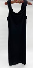 Vintage A'gaci Too Dress Womens Small Black Pullover Strappy Sleeveless picture