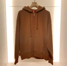 Loopwheeler x BEAMS Loose Fit Half Zip Hoodie CAMEL Cotton Size L Used picture