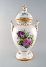 Royal Copenhagen. Antique baluster shaped porcelain lidded vase. 19th C. picture