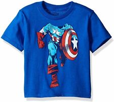Marvel Toddler Boys' Captain America Short Sleeve T-Shirt picture