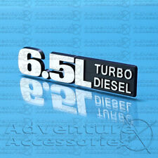 6.5L Turbo Diesel Emblem Badge Logo Chrome Decal for Hummer H1 / GM 6.5L 6008595 picture