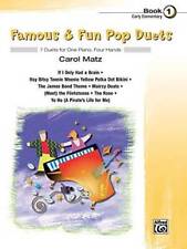 Famous  Fun Pop Duets, Bk 1: 7 Duets for One Piano, Four Hands - GOOD picture