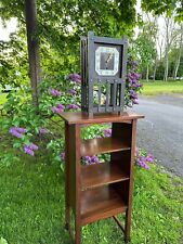 Antique  SHOP OF THE CRAFTER  clock, over G. Stickley music cabinet  sw7530 picture