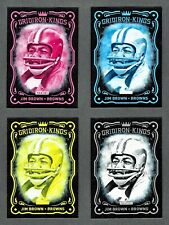 2012 Panini Black Friday Kings #1 Jim Brown Complete Progressions Rainbow /5 picture
