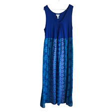 Catherines Women's Maxi Dress Plus 2X 22/24W Geometric Stretch Lined Sleeveless picture