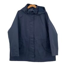 Barbour Coat Jacket Womens 2X Collywell Waterproof Navy Hooded picture