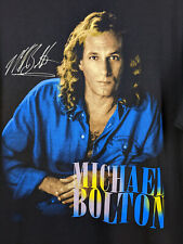 Vintage 1994 Michael Bolton World Tour Cotton Black Full Size Unisex Shirt J366 picture