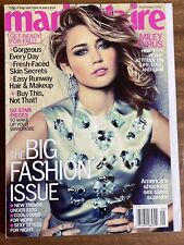 MILEY CYRUS * THE BIG FASHION ISSUE September 2012 MARIE CLAIRE MAGAZINE picture