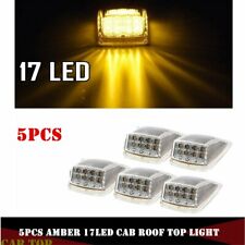 5x Amber 17LED Cab Roof Running Top Clearance Lens Marker Light for Kenworth picture
