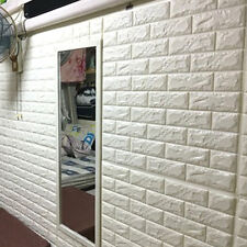 20PCS 3D Tile Brick Wall Sticker Self-adhesive Waterproof PE Foam Panel 70*77cm picture