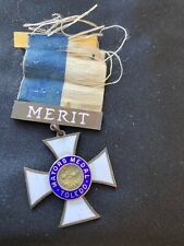 Vintage J K Davison Phila Pin Merit Mayors Medal Engraved Toledo 1837 Enamel picture