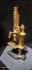 Antique 1904 Bausch And Lomb Brass Microscope picture