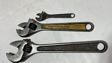 Vintage Crescent Adjustable Wrench Set 3 Pc. Jamestown USA picture