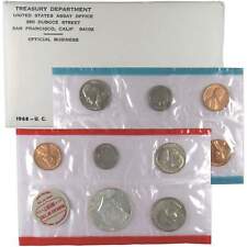 1968 Uncirculated Coin Set U.S Mint Original Government Packaging OGP picture
