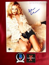 Heather Graham autographed signed 11x14 photo model pose sexy Beckett COA picture