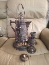Antique Pairpoint MFG Quadruple Plate Tilting Water Pitcher picture