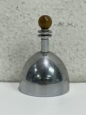 Antique 1930's Chase USA ~ Art Deco Dinner Hand Bell Chrome with Bakelite Handle picture