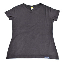Onno Women Hemp Organic Pima Cotton Dark Purple Crew Neck Short Sleeve T-Shirt S picture