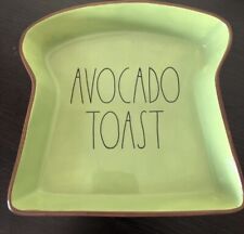 RAE DUNN AVOCADO TOAST Breakfast Plate Artisan Collection By Magenta picture