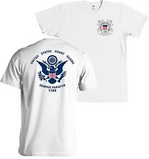 US Coast Guard Flag USCG Seal Front and Back Shirt - NEW picture