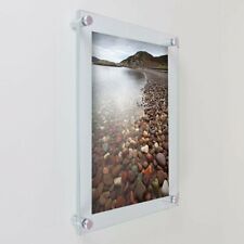 ANY SIZE Acrylic Frame - Modern Standoff Wall Frame  - USA Made in Chicago, IL picture