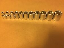 Craftsman Hand Tools Socket Set 3/8 Drive 11 pc Piece 6pt Point SAE Inch 1/4 7/8 picture