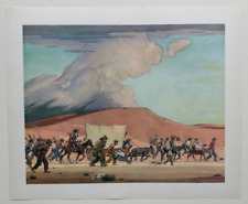 The Gold Rush, Vintage 1960s Western Art Print Clyde Forsythe Gold Strike Series picture