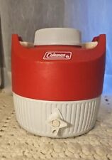 Vintage Red Coleman 1 Gallon Water Jug Cooler Camping  picture