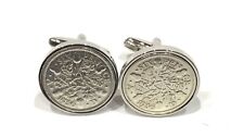 Premium 1933 Lucky sixpence cufflinks for a 91st Birthday cufflinks picture