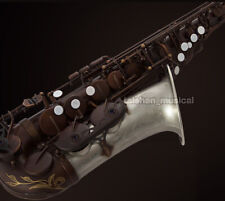 Customized Retro Unlacquer Alto Saxophone Mark VI Type Sax cupronickel Bell picture