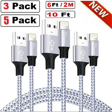 3-Pack Fast Charger Cable Heavy Duty For iPhone 14 13 12 11 XR 8 7 Charging Cord picture
