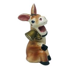 Vintage Ceramic Porcelain Donkey Figurine Laughing - Hee Haw JAPAN picture