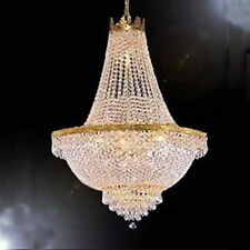 Vintage French Empire Chandelier Luxury Large Foyer Crystal Ceiling Light Height picture