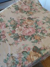 1991 Vintage Fabric Upholstery Fabric by Stanley King Shabby Chic Roses 25 Yards picture