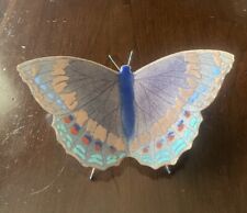 Butterfly Bovano of Cheshire Enamel Wall Hanging Handmade Artisan Sculpture 6.5” picture