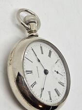 Antique LOOK Brass watch WORKING pocket Collectible Brass Pocket Watch picture