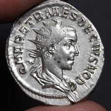 Herennius Etruscus Antoninianus Ancient Roman Empire Silver Coin Extremely Fine picture