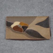 Vintage Furst Mooney Handbag Womens Brown Multicolor Clutch Patchwork C picture
