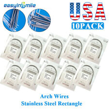 200Pcs Dental Orthodontic Arch Wires Stainless Steel Rectangle Super Elastic U/L picture